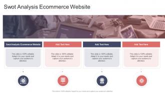 Swot Analysis Ecommerce Website In Powerpoint And Google Slides Cpb