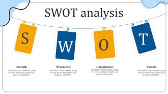 SWOT Analysis Enhancing Customer Support Services To Improve Retention Rate