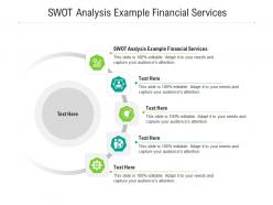 Swot analysis example financial services ppt powerpoint presentation pictures cpb