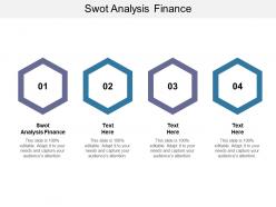 Swot analysis finance ppt powerpoint presentation slides portrait cpb