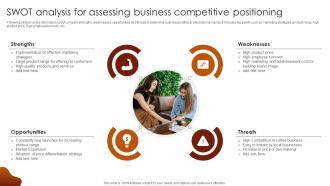 SWOT Analysis For Assessing Business Competitive Luxury Coffee Brand Company Profile CP SS V