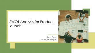 SWOT Analysis For Product Launch PPT Demonstration AT