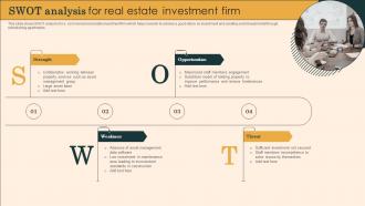 Swot Analysis For Real Estate Investment Firm