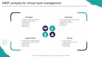 SWOT Analysis For Virtual Team Management