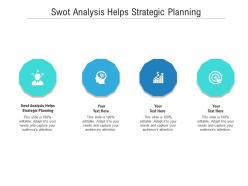 Swot analysis helps strategic planning ppt powerpoint presentation pictures infographics cpb