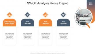 SWOT Analysis Home Depot In Powerpoint And Google Slides Cpb