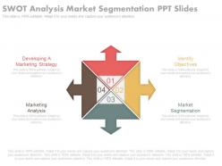 Swot analysis market segmentation ppt slides