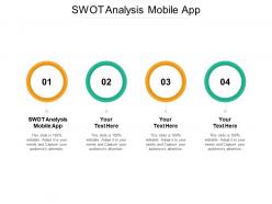 Swot analysis mobile app ppt powerpoint presentation infographic template display cpb