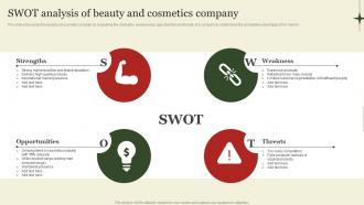 SWOT Analysis Of Beauty And Cosmetics Market Segmentation And Targeting Strategies Overview MKT SS V