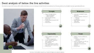 Swot Analysis Of Below The Line Activities