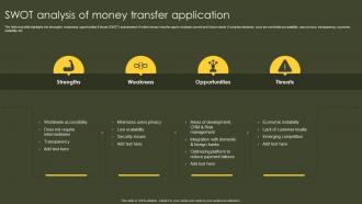 SWOT Analysis Of Money Transfer Application