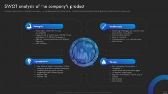 Swot Analysis Of The Companys Product Product Promotional Marketing Management