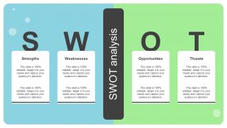 Swot Analysis Online And Offline Brand Marketing Strategy Ppt Show Background Image