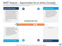 Swot analysis opportunities for an airline company strategies overcome challenge pilot shortage