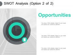 Swot analysis opportunities ppt powerpoint presentation pictures professional
