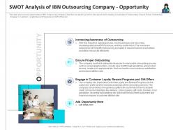 Swot analysis opportunity customer turnover analysis business process outsourcing company