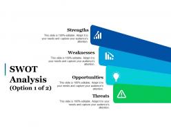 Swot analysis option 1 of 2 ppt pictures file formats