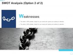 Swot analysis option 2 of 2 adapt 10 minutes self introduction ppt powerpoint good