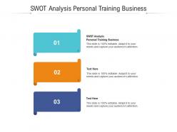 Swot analysis personal training business ppt powerpoint presentation pictures example cpb