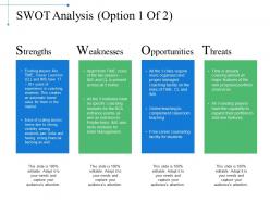 Swot Analysis Powerpoint Slide Designs Download
