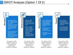 Swot analysis ppt infographic template microsoft