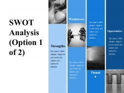 Swot analysis ppt inspiration structure