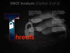 Swot analysis ppt slide design