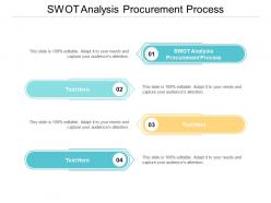Swot analysis procurement process ppt powerpoint presentation summary smartart cpb