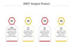 Swot analysis product ppt powerpoint presentation model slide download cpb