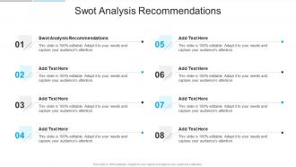 Swot Analysis Recommendations In Powerpoint And Google Slides Cpb