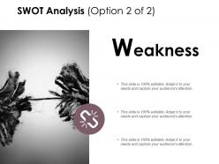 Swot analysis slide weakness d170 ppt powerpoint presentation gallery example
