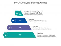 Swot analysis staffing agency ppt powerpoint presentation summary graphics tutorials cpb