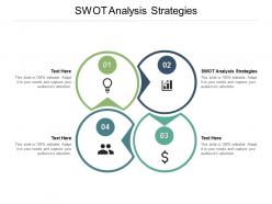 Swot analysis strategies ppt powerpoint presentation outline layout ideas cpb
