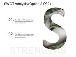 Swot analysis strengths a344 ppt powerpoint presentation portfolio designs download
