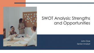 SWOT Analysis Strengths And Opportunities PPT Mockup AT