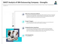 Swot analysis strengths customer turnover analysis business process outsourcing company