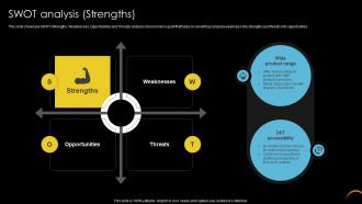 SWOT Analysis Strengths Online Retailer Company Profile CP SS V