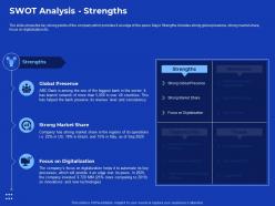 Swot analysis strengths process improvement in banking sector ppt summary designs