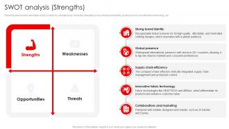 SWOT Analysis Strengths Uniqlo Company Profile Ppt Professional CP SS