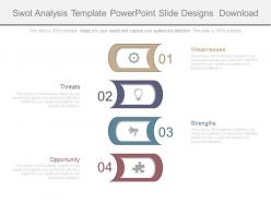 Swot analysis template powerpoint slide designs download