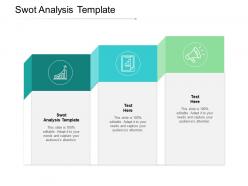 Swot analysis template ppt powerpoint presentation infographics example topics cpb