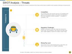 Swot analysis threats downturn in an automobile company ppt gallery outfit