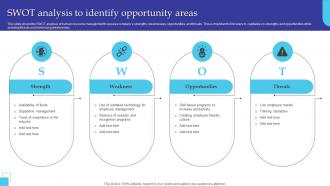 Swot Analysis To Identify Opportunity Areas Managing Diversity And Inclusion