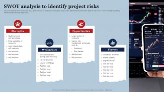 Swot Analysis To Identify Project Risk Identification Ppt Powerpoint Presentation Portfolio Files