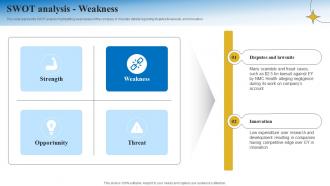 SWOT Analysis Weakness Business Strategy Consulting Company Profile CP SS V