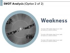 Swot analysis weakness marketing e176 ppt powerpoint presentation slide