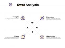 Swot analysis weaknesses threats ppt powerpoint presentation slides visual aids