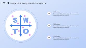 SWOT Competitive Analysis Matrix Map Icon