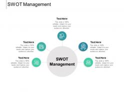 Swot management ppt powerpoint presentation summary portrait cpb