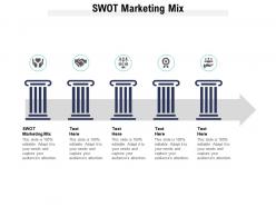 Swot marketing mix ppt powerpoint presentation summary design ideas cpb